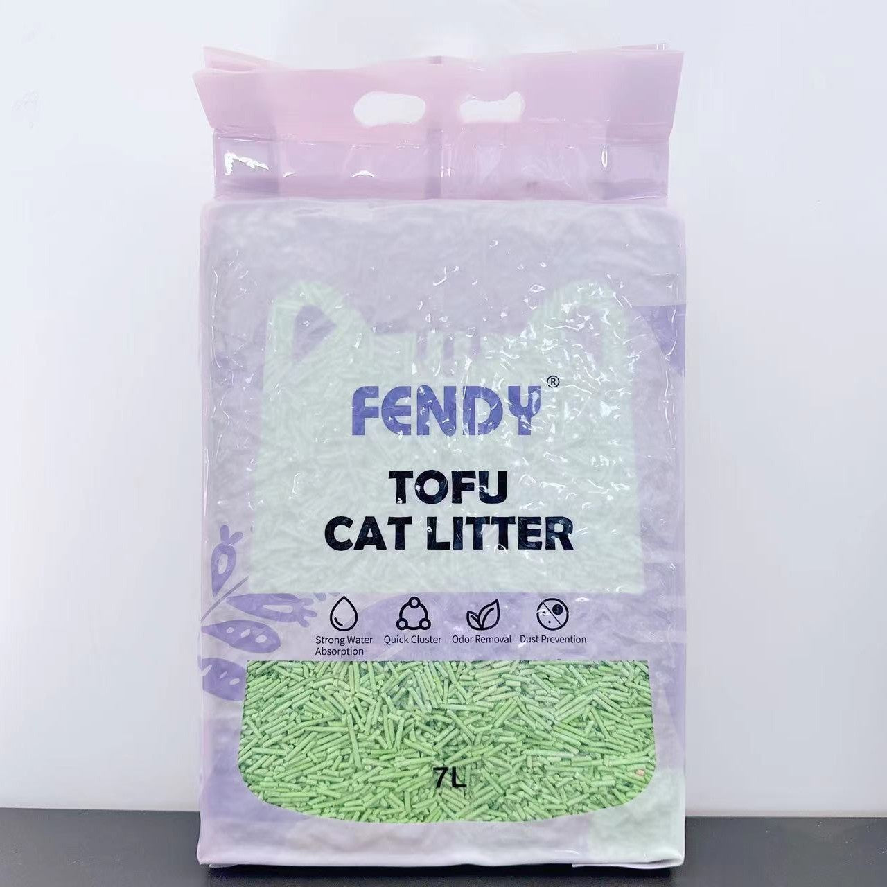 Green Tea Tofu Clumping Cat Litter 7L-2.4KG*8