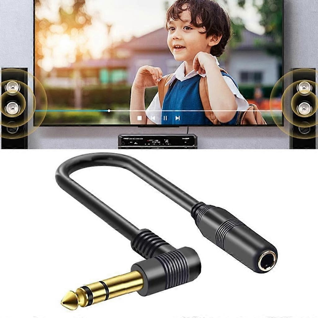 6.35mm Male to Female Stereo Cable for Guitar Amplifier Compatible with TRS 1/4 Inch 2m