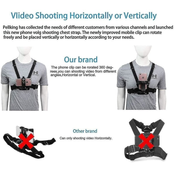 Universal Mobile Phone Clamp \u0026 Tripod Holder Compatible with GoPro Samsung iPhone Action Camera POV Mount