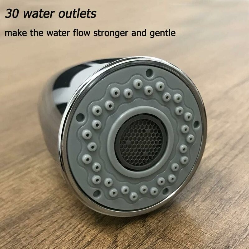 Kitchen Faucet Sprayer 2 Jets Replacement Faucet Head Sprayer For Faucet Replacement Sprayer For Kitchen Mixer, Chrome,