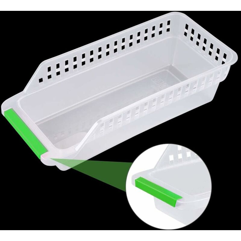 Fridge Organizer, Refrigerator Organizer, Stackable Fridge Basket, Plastic Storage Basket For Home Kitchen Collection