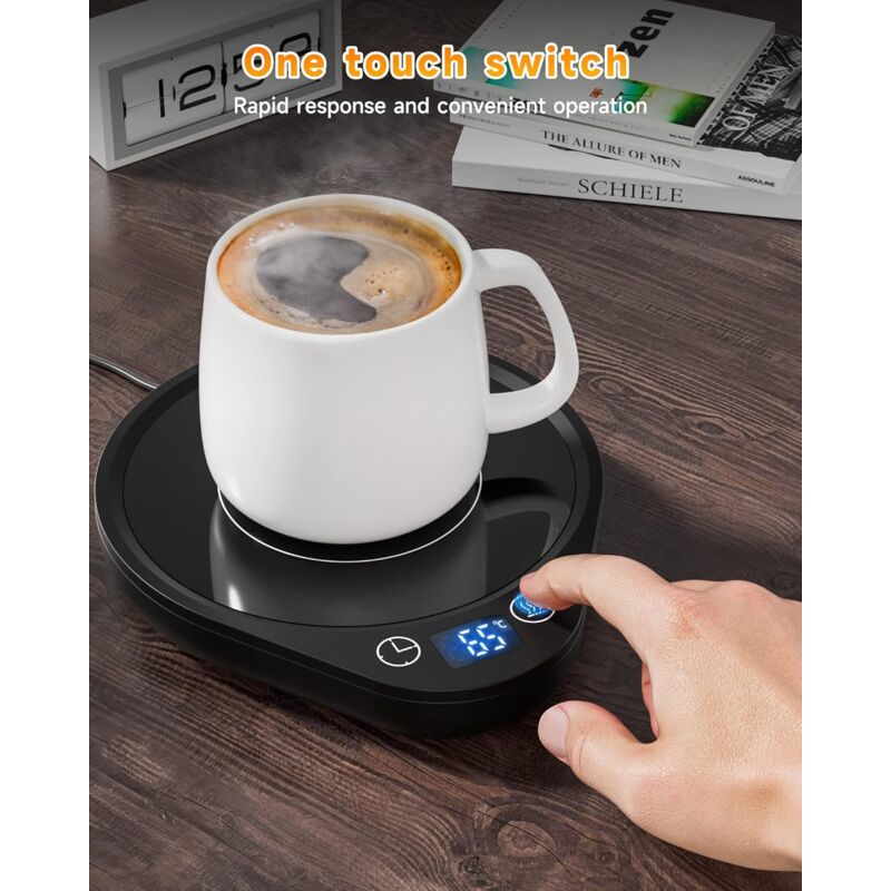 Coffee Mug Warmer With 3 Temperature Settings Electric Beverage Warmer Auto Shut-Off, Coffee, Tea And Milk Warmer For