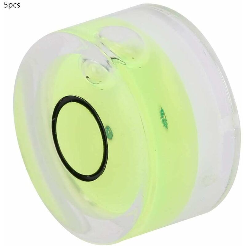 5 pcs ROund Spirit Levels, Mini Circular Bubble Level Inclinometers, Circular Spirit Level For Tripod, Phonograph,
