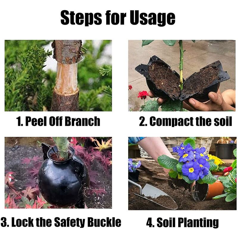 12 pcs High Pressure Plant Box Garden Growing Breeding Grafting Propagation Ball High Plant ROoting Device For Garden