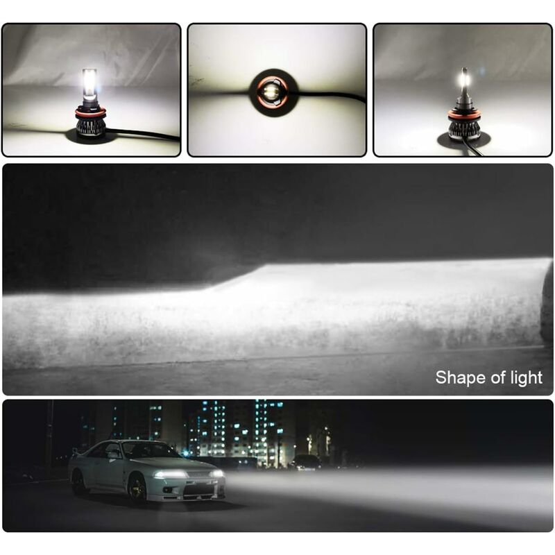 H7 Car Headlight Mini LED Lamp Bulbs Car Headlight Kit 6000K LED Lamp 2 pcs