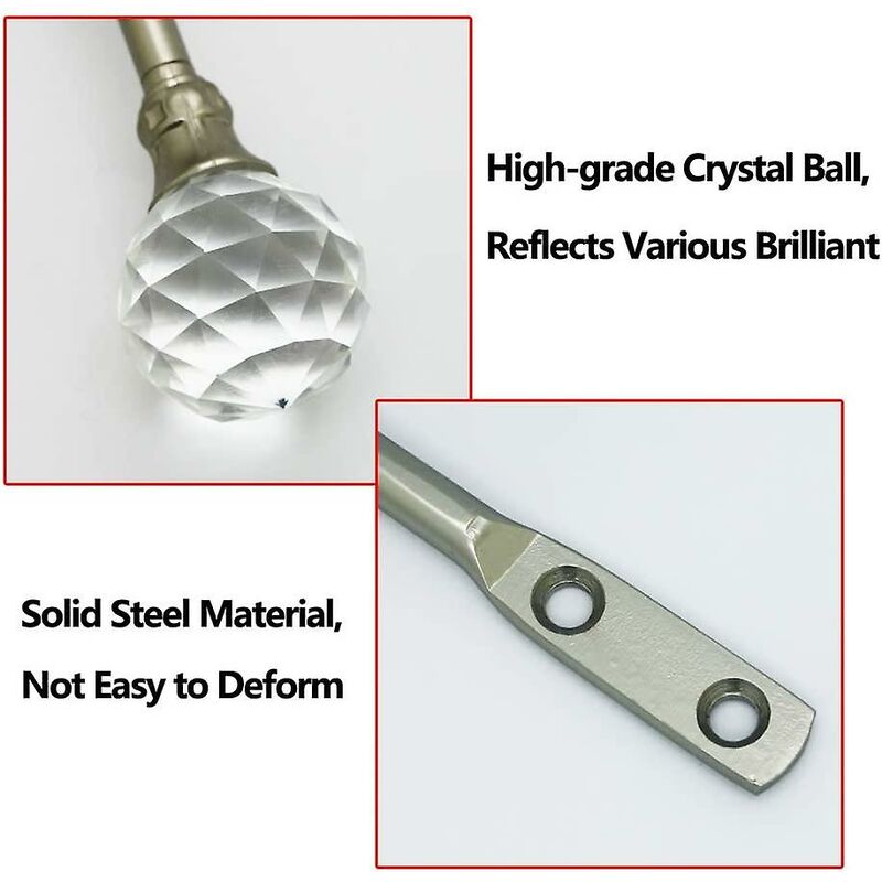 Curtain Tiebacks Wall Hooks U Metal Curtain Tiebacks, Metallic Curtain 2 Pack (Silver)