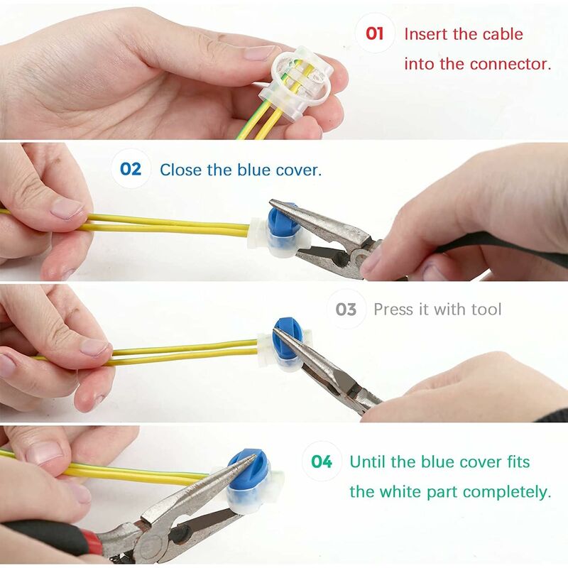 20 pcs Resin Filled Cable Connectors For Automower RObot Lawn Mower