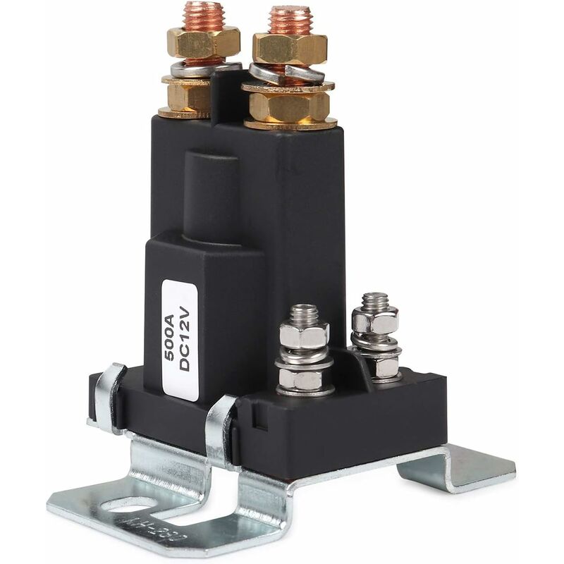 Relay 500 Amp Dc 12V 4 Pin High Current Starter Spst Car Auto Start Contactor Double Batteries Isolator On/Off Switch