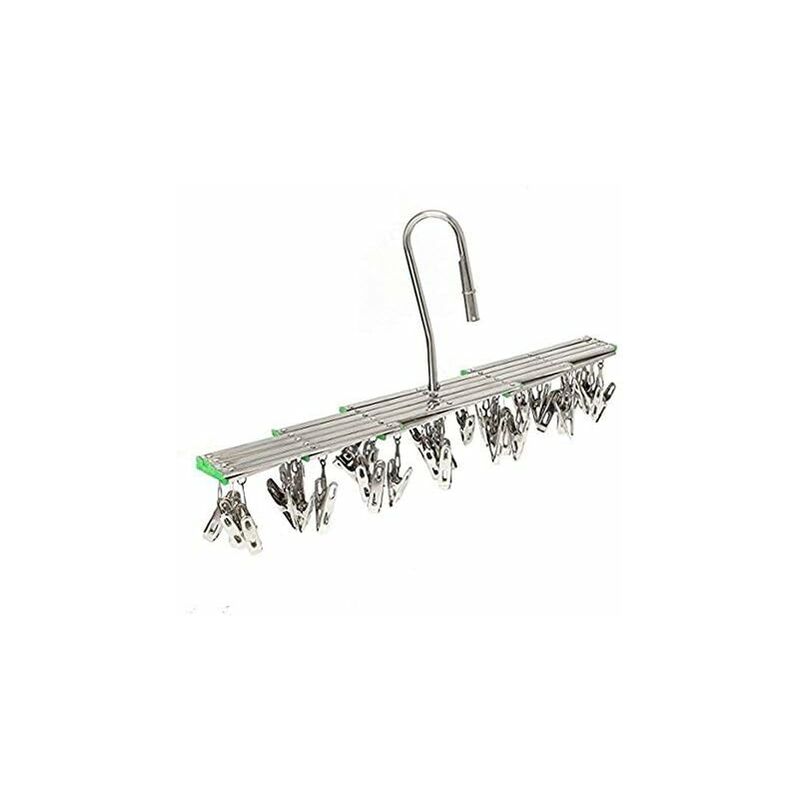 Stainless Steel Drying Racks With 35 Clothes Pegs For Socks, Shorts, Underwear And Baby Clothes