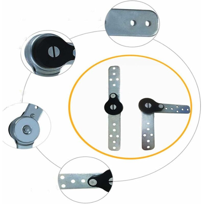 2 X Furniture Adjustable Angle Hinge Self-Reset Function Heavy Duty Hinge Angle Adjustment Fit Sofa/Bed/Cabinet/Tilt