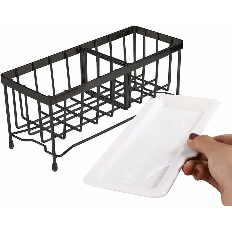 Sponge Holder Kitchen Rack Sponge Holder For Sinier Kitchen Sink Organizer Anti-Rust Monkey Spongers Scurbers Soap