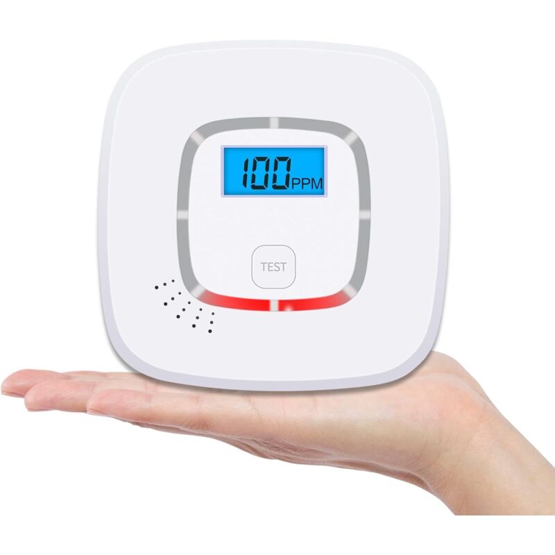 Battery Operated Carbon Monoxide (Co) Detector, En 52091 Certified, Carbon Monoxide Detector With Digital Display