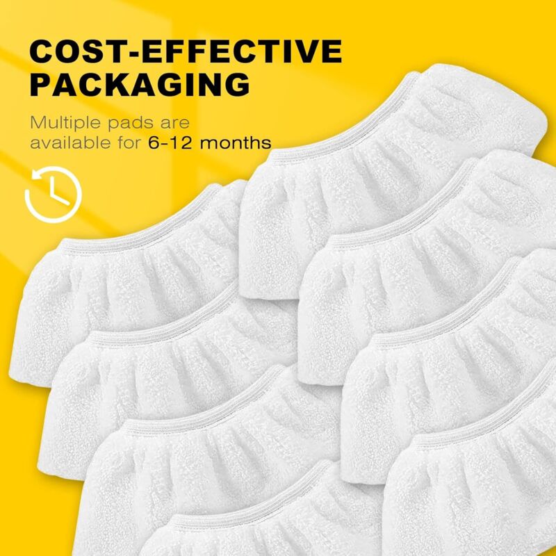 8 pcs Microfiber Cloths For Kärcher(Compatible With), Hand Nozzle Cloths Accessory For Steam Cleaners Sc 1, 2, 3, 4, 5