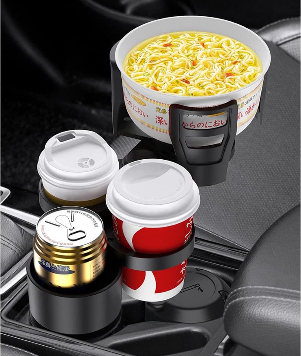 Universal 4-in-1 Car Organizer - Car Seat Organizer - Cup Holder - Drink Holder - Can and Bottle Holder - Car Accessories - High Quality - Coffee Holder - Foldable - Sturdy and Durable - Car Travel