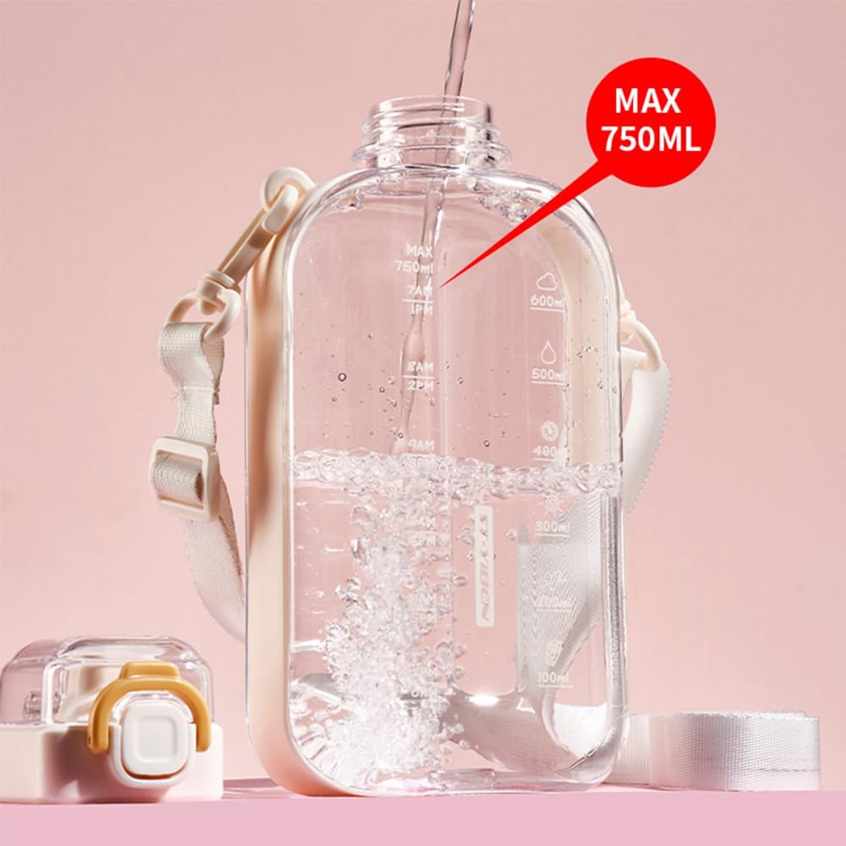 Sports Water Bottle - Fitness Water Bottle - Water Bottle - 750ml Leakproof Bottle - Water Bottle - Suitable for travel, picnics, camping, hiking - Blue
