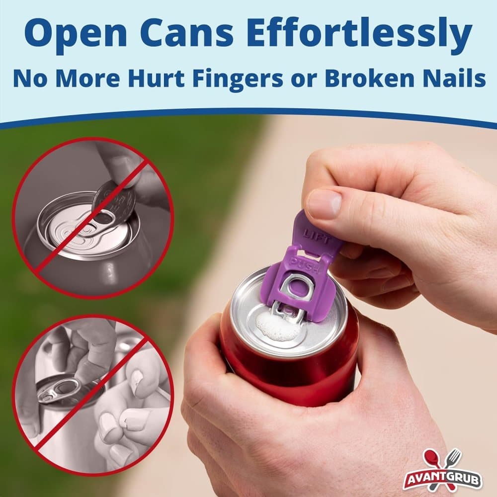 6-Pack Reusable Can Opener and Bottle Opener, Finger Protector, Multi-Colored