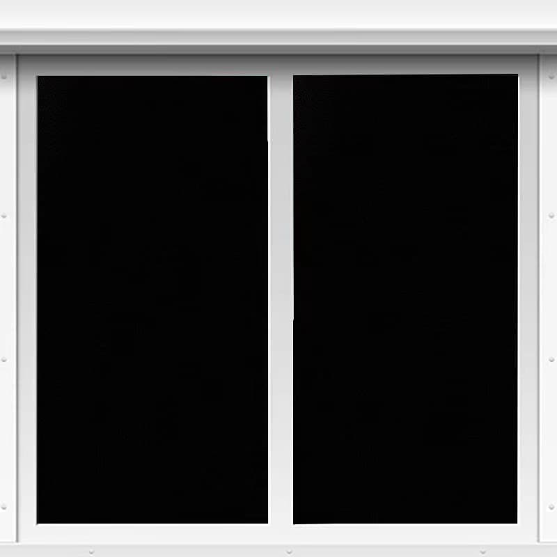 Blackout Window Film 45x500cm, Self-Adhesive Privacy UV Protection Static Cling No Glue, Black