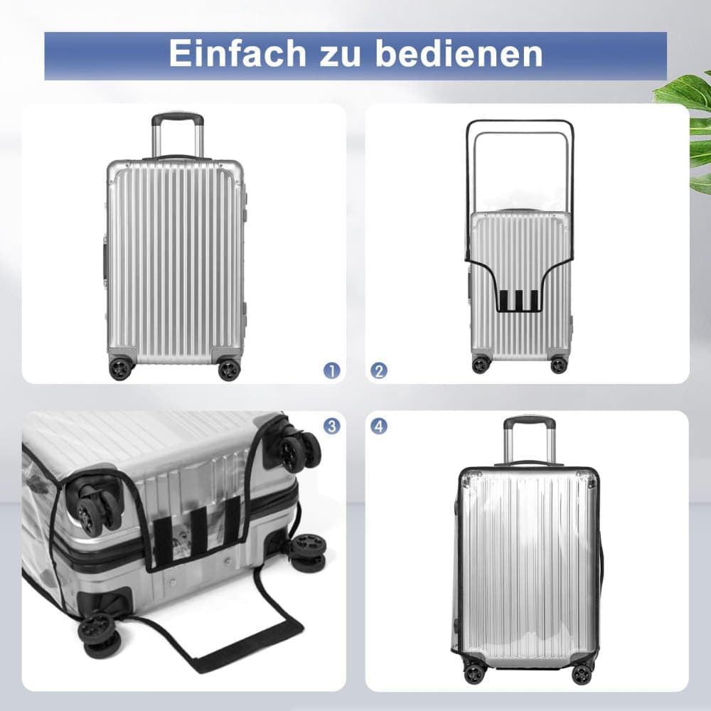 Transparent Protective Case for Suitcase, Waterproof Dustproof Durable Extra Thick Protection, 28 inch