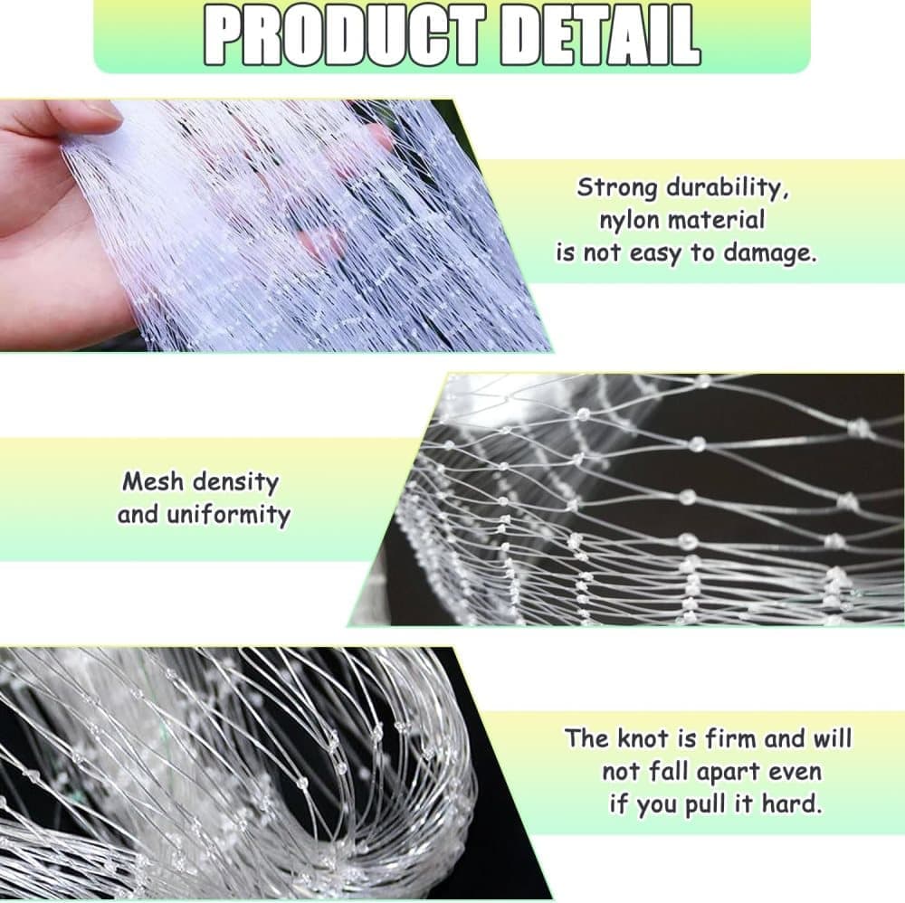 Cat protection net 1 pack, balcony and window safety net for cats, with Oral-B compatibility, 10X3M