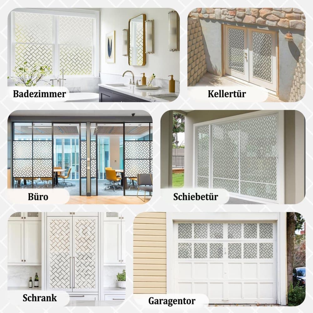 50cmx2m Window Film Self Adhesive Privacy Protection 3D Decorative Frosted Glass Film