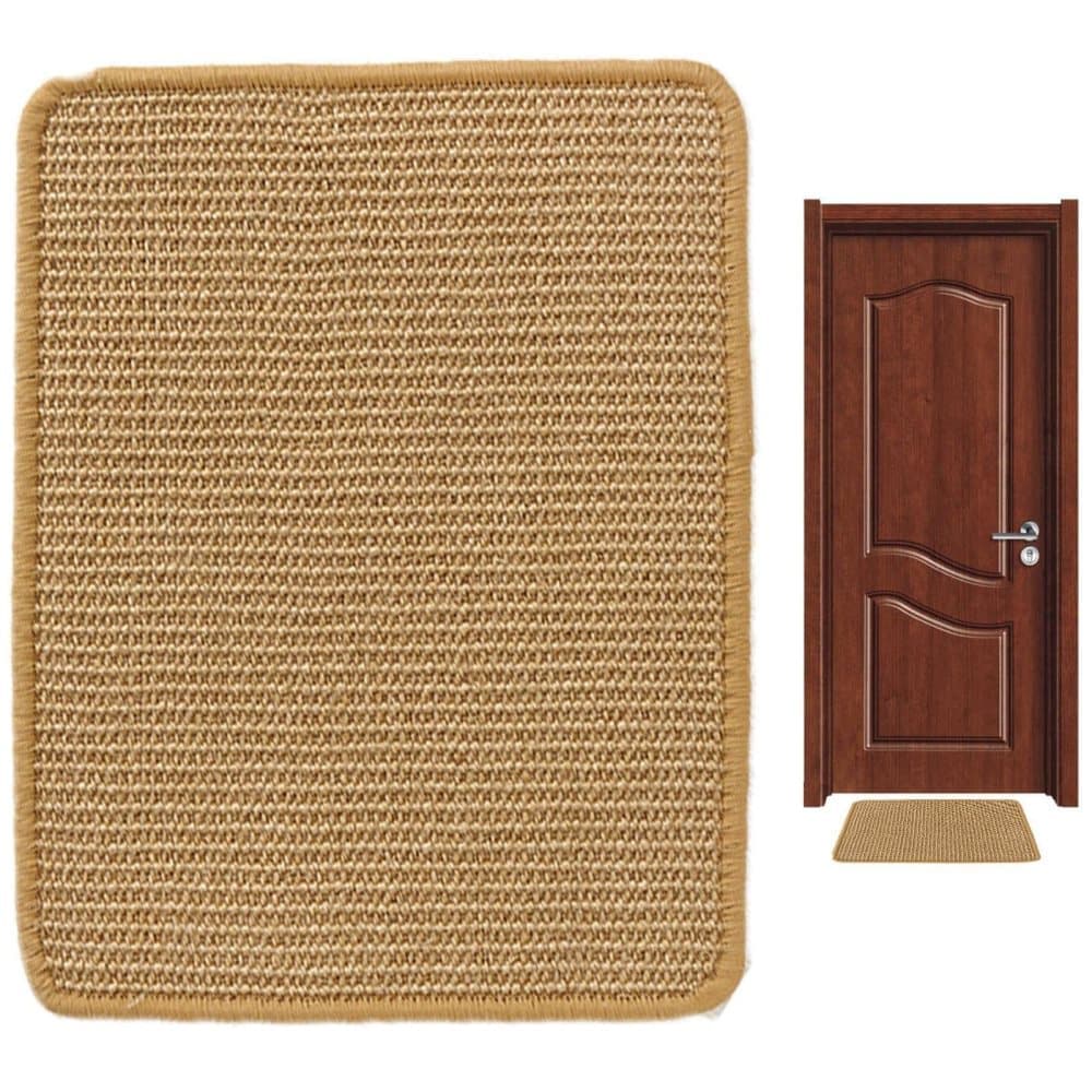 Natural Jute Cat Scratching Mat, Durable Floor Mat and Sustainable Cat Furniture, 50x80cm