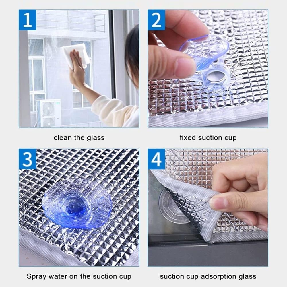 Self-adhesive sun protection film for thermal insulation UV and privacy protection, compatible with balcony windows and conservatories, 60x100cm, Black