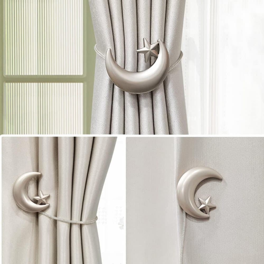 2 pcs Magnetic Curtain Ties Clips for Attachment and Fixation, Decorative and Practical