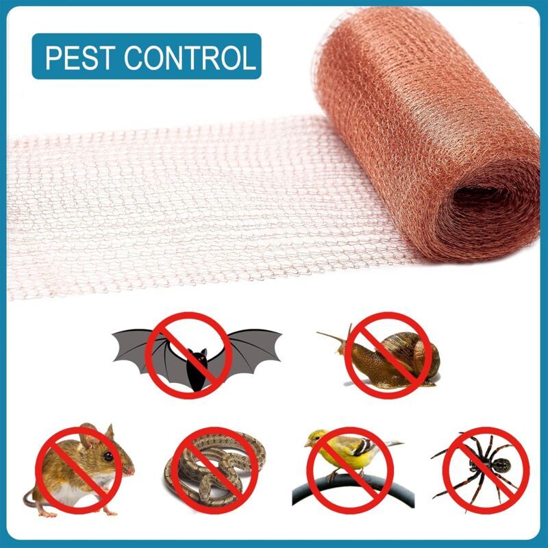 Copper Mesh Rodent Fencing for Pest Control, 6 m