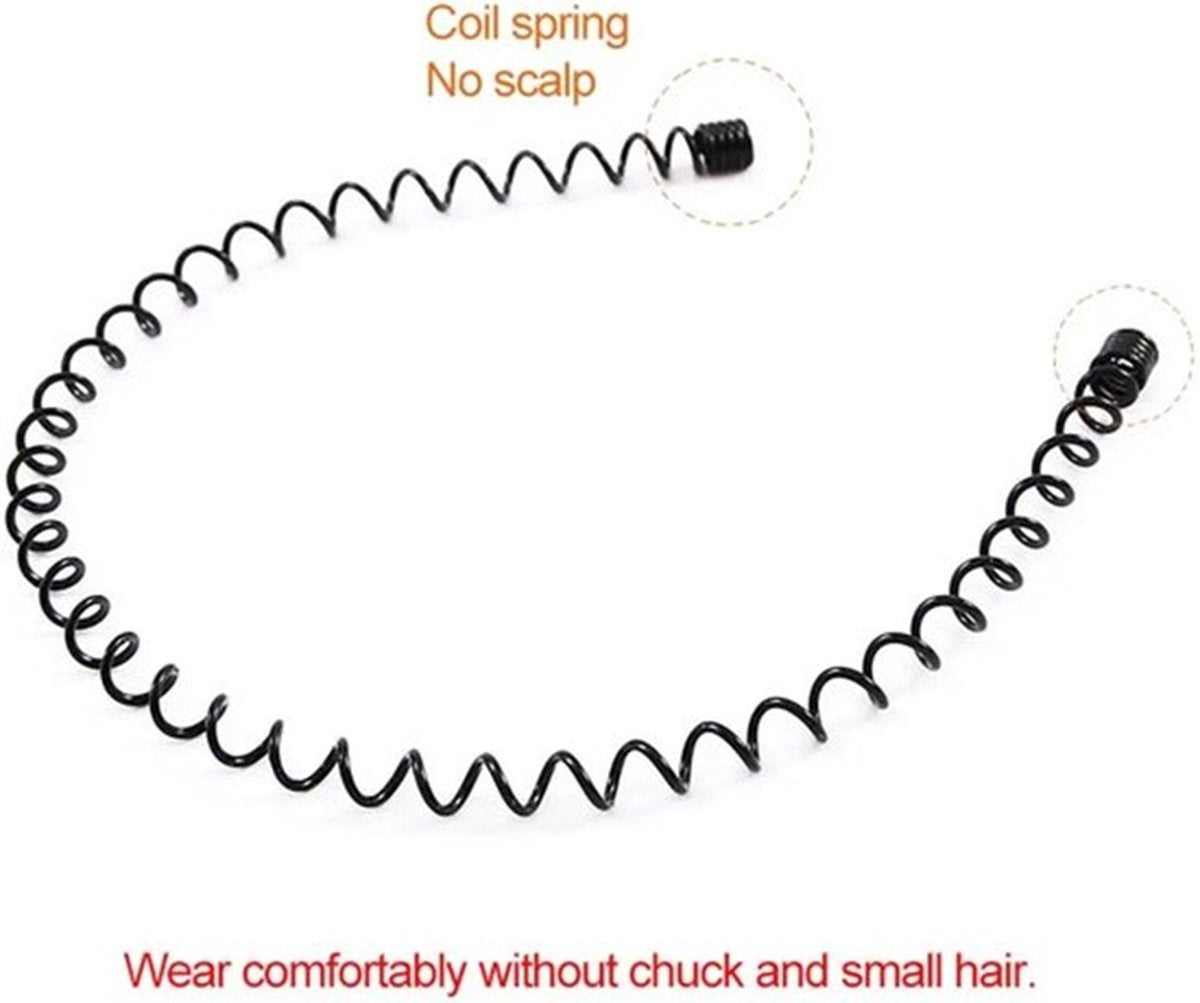2x Wave Tiara Sport II Headband I Hairband I Unisex I Metal I Black