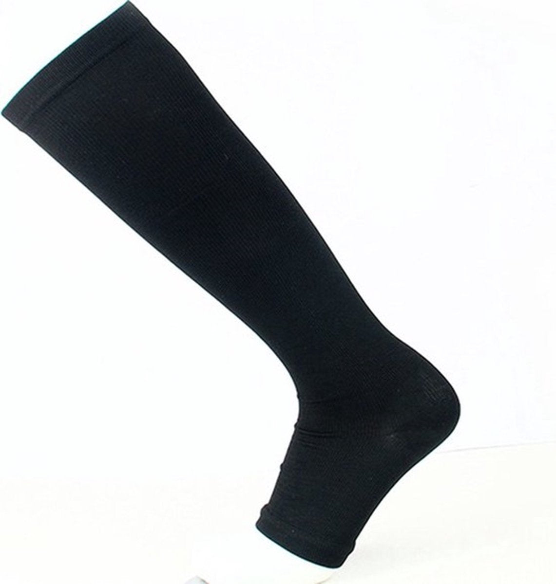 Duo Pack Compression Socks With Zipper | Compression Socks | Support Socks | Airplane Socks | Anti-Fatigue | Size S/M (35-39) | Black