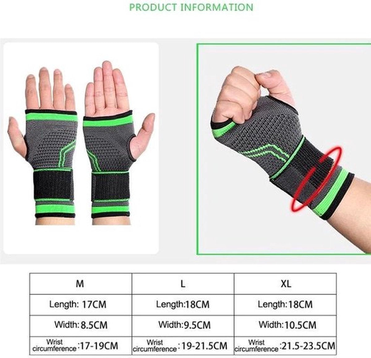 Wrist Brace | Wrist Support | Wrist Protector | Sports Brace Wrist | Professional Wrist Bandage | Wrist Bandage | Neoprene | Size M