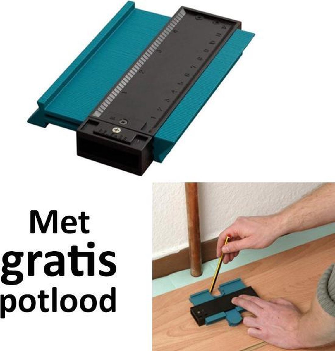 Laminate marking aid - easily mark laminate to size yourself with this laminate template