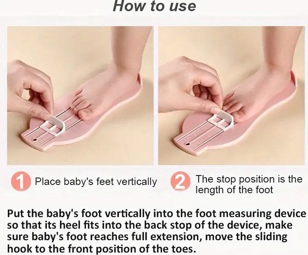 Child's Foot Measuring Tool | Child's Shoe Size Measuring Tool | Baby Shoe Measuring Tool | Baby Measurement | Yellow