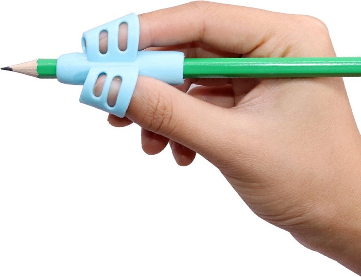 Pencil Grips | Finger Grip Writing Aids for Children & the Elderly | Pencil Holder | Pen Holder | Writing Aids | 1 Piece | Orange
