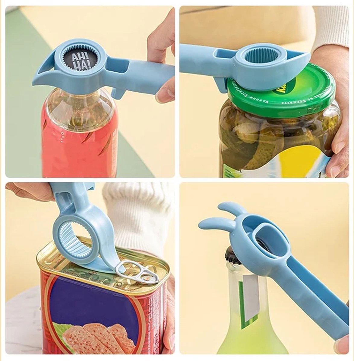 4-in-1 Multifunctional Bottle Opener