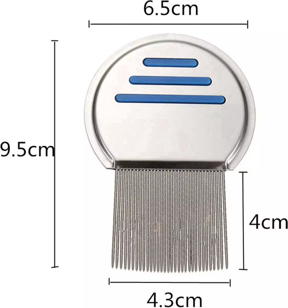 Set of 3 Lice Combs | Lice Brush | Flea Comb | Nits Comb | Dust Comb | Lice Remover | Stainless Steel | Green, Blue & Red
