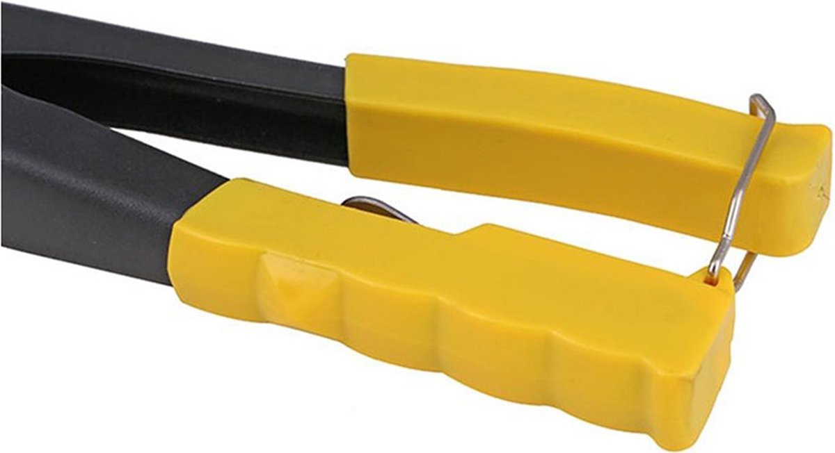 Rivet gun - Blind riveting tool - Pop rivet gun - with 4 tips for 2.4 mm, 3.2 mm, 4.0 mm, and 4.8 mm