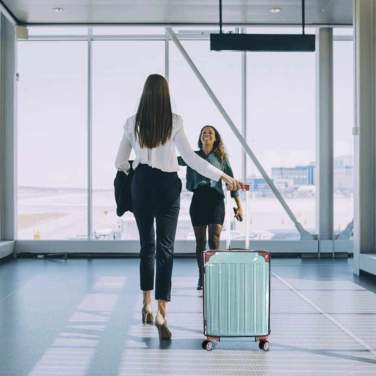 Transparent PVC Suitcase Protective Cover - 20 Inch - Anti-Dirt & Anti-Abrasion Dust Cover