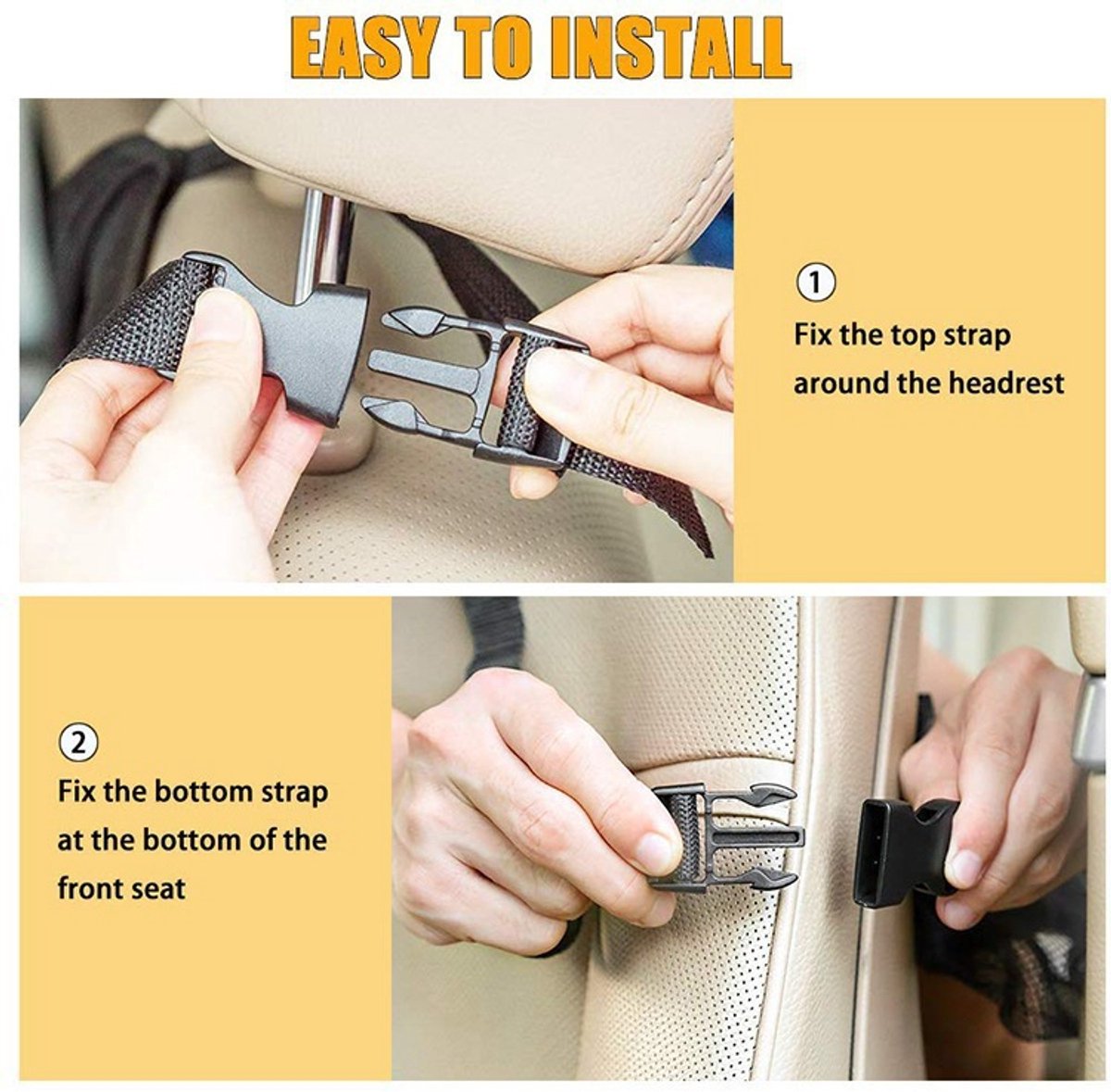 Back Seat Organizer 2-piece – 40×60cm, for children/iPad
