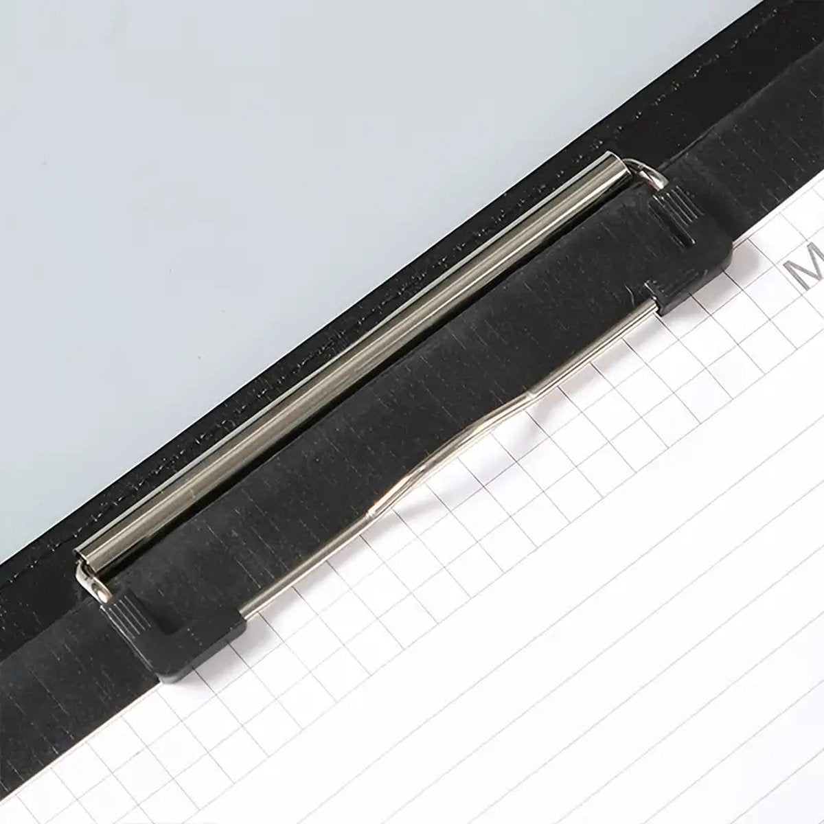 A4 Writing Folder - Conference Folder - Writing Pad - Eco Leather - Documentation Folder - Work Folder - Leather Conference Folder - Business Travel Portfolio Folder - With Ring Binder and Pen Holder - Sustainable - Black
