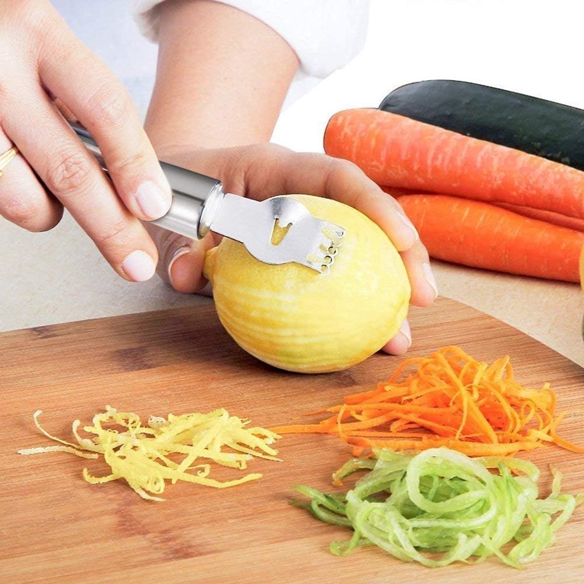 Citrus Grater - Multifunctional Lemon Peeler - Portable Grater - Lemon Zester - Citrus Fruit Grater - Orange Grater - Fruit Grater - Peeler - Lemon Zester - For /Apple Orange Citrus Lemon Potato Peeler - Stainless Steel