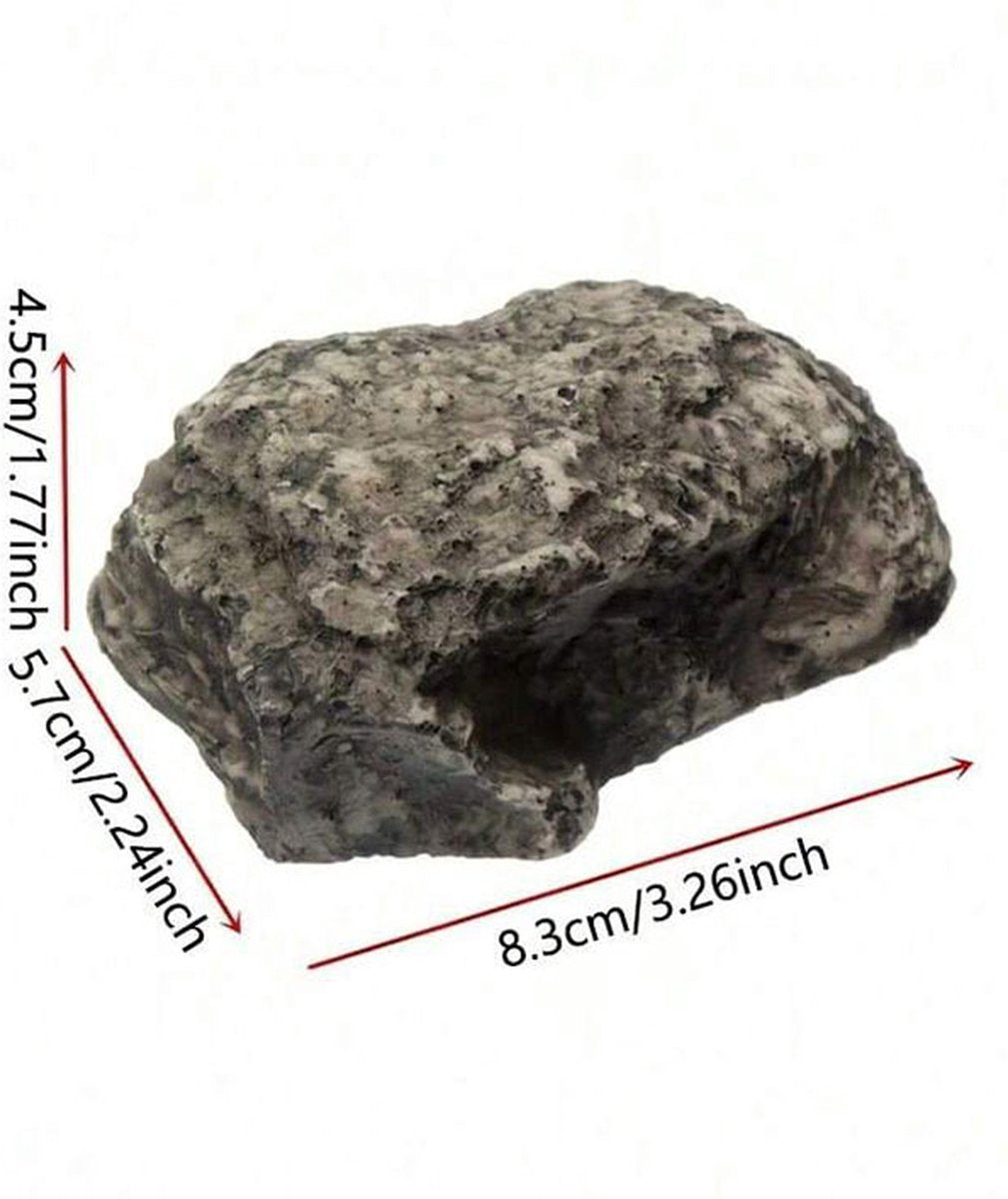 Fake Stone - Hollow Stone - Outdoor Hiding Place for House Keys - Plastic Fake Stone - Anti-Burglar - Security - Discreet - Safe Way to Hide a Key - Hide Keys in an Unfindable Hiding Place - 1 Piece