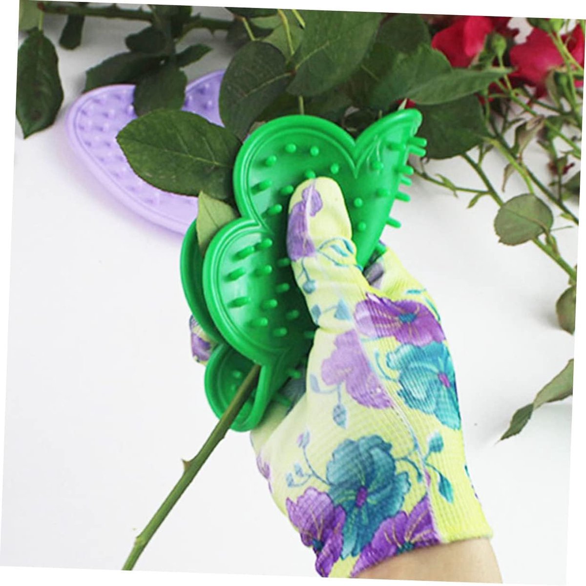 Flower Cutter - Professional flower thorn stripping - Portable Flower Knife - Efficient practical Flower Cutter - Flower Care - for handy gardening and floral work - green