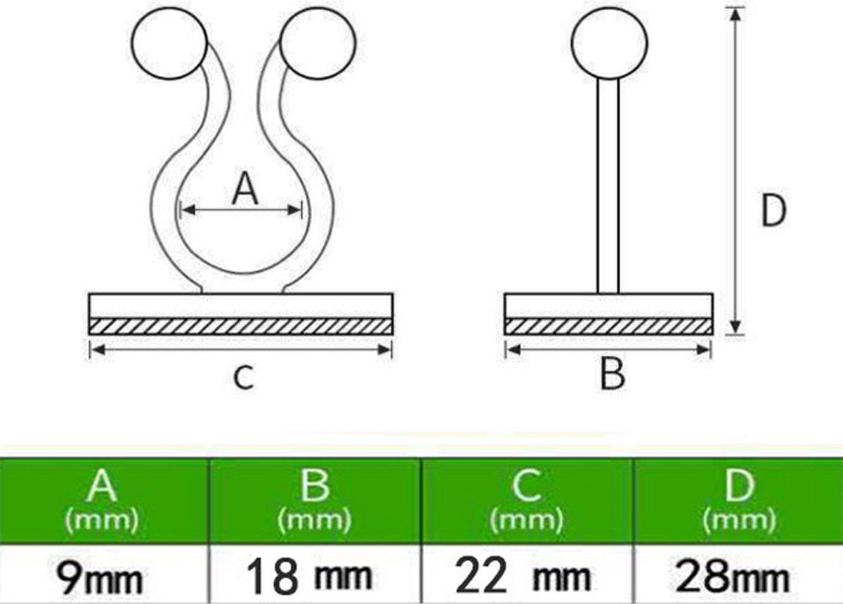 Plant Clips - Plant Clips - Climbing Plant Guide - Tie Up - Plant Support - Garden Clips - Cable Organizer - Wall-Mounted Plant Clips - For Indoor Use - Wall Mounting - Multi-purpose - Reusable - Self-Adhesive - Green/White