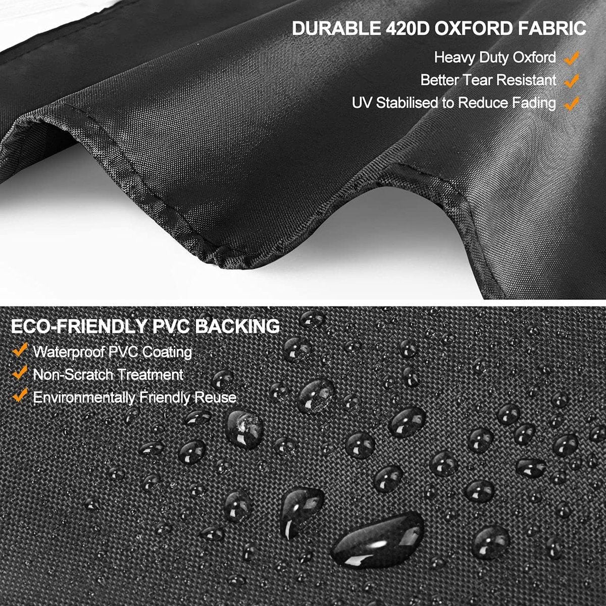 Parasol Cover - 190×50×30cm - Standing Parasol - Sturdy & Durable - Waterproof Parasol Cover 600D - With Zipper, Drawstring and Storage Pouch - Waterproof / Dustproof / Weatherproof - Khaki - For Cantilever Parasol and Standing Parasol