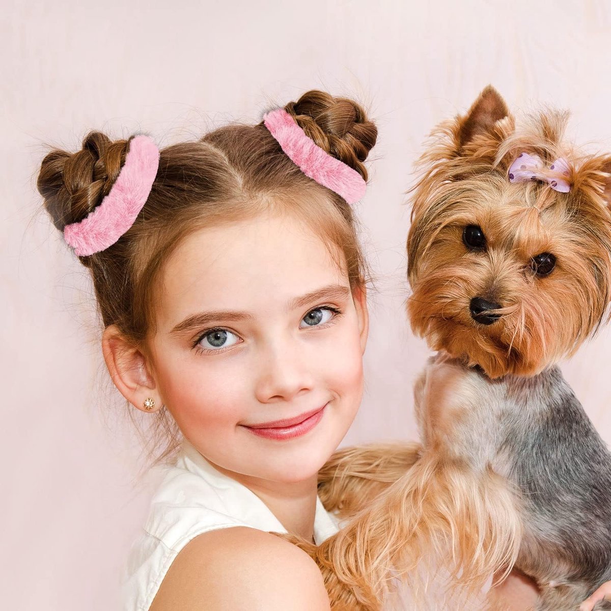 Scrunchie - 2 Pieces - Hair Accessories - Hair Twist - Hair Elastic - Crunchie - Hair Donut - Hair Elastic Hair Accessory - Satin Scrunchie - Hair Accessories Styling - Hair Bun Accessories - For Women And Children - Ladies And Girls - Pink