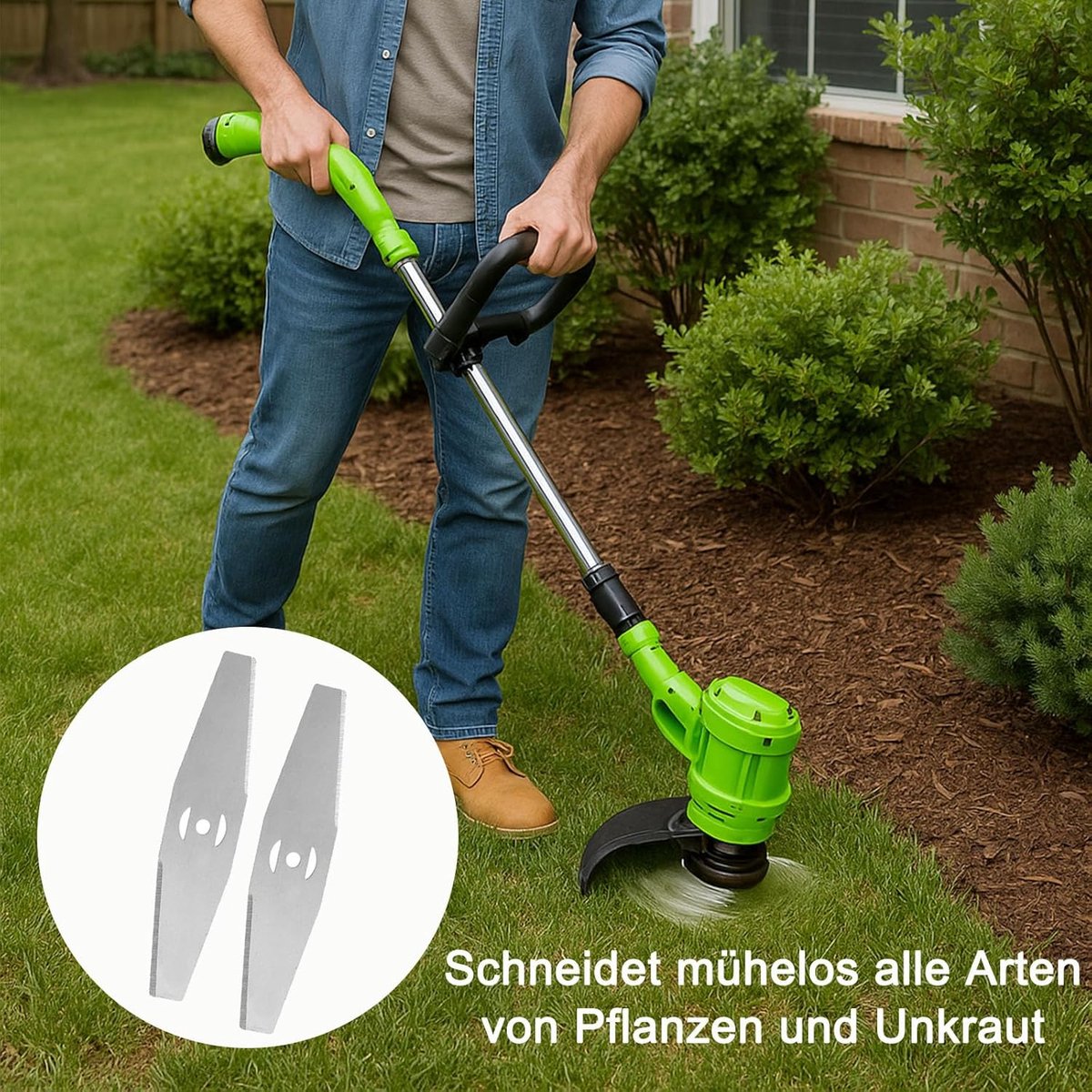 12 Pieces - Grass Trimmers Replacement Blade - 15cm General - Grass Trimmer - Brushcutter - Replacement Blades - Replacement Small Blades - Metal Grass Trimmer - Accessories - Blades - Small Blades - Suitable For All Common Lawn Mowers, Brushcutters and B