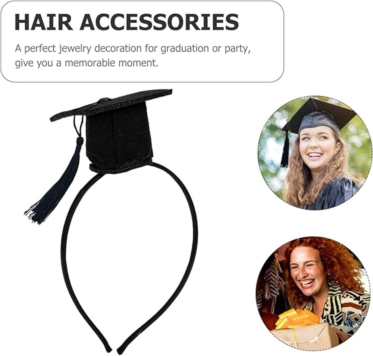Headband - creative headbands - handsome headpiece - headpiece for graduation cap - graduation party - for graduation party - for Men and Women