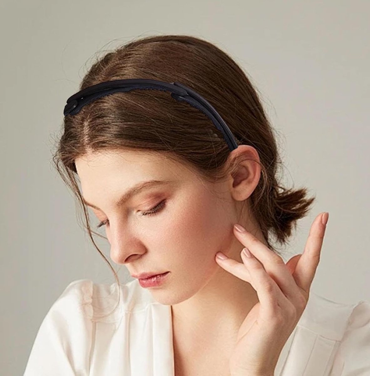 Headband - Tiara - Foldable and Scalable - Women's Headbands - Foldable Tiara - Foldable Headband - Black - Women - Teens - Girls - Lightweight - Running - Athletic - Gym - Dance - Yoga - Hair Accessories