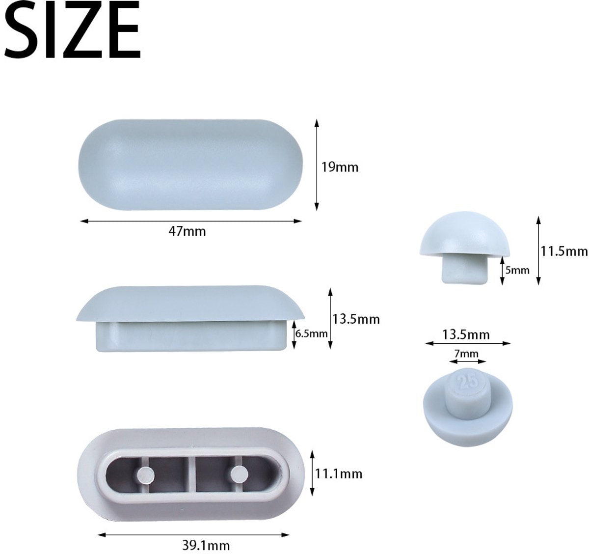 12 pieces - toilet seat bumper pads kit - bidet lid attachment - push-in replacement buffer spacer - anti-noise cushion pad cover - for bathroom repair parts - Toilet accessories - Bathroom accessories - white